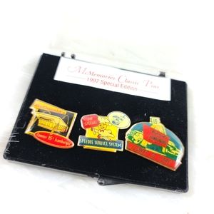 Set of 3 Vintage McDonald's Pins 97'